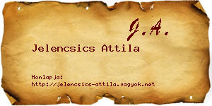 Jelencsics Attila névjegykártya